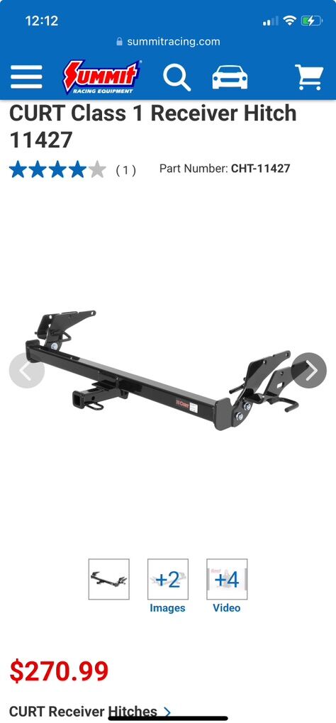 Class 1 Trailer Hitch for Toyota Avalon, 11427