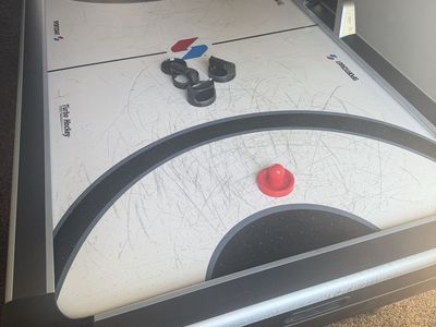 Sportcraft Turbo Hockey Air Hockey Table with Electronic Scoring – Full Size