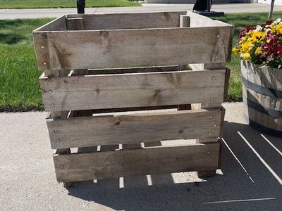 Used Stackable Wood Compost Bin