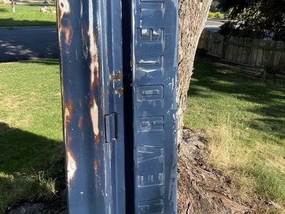 Vintage Chevrolet Truck Tailgate Blue Stamped Lettering 68-72