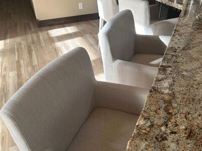 Bar Stools-Upholstered Counter Height Stools-Brand New