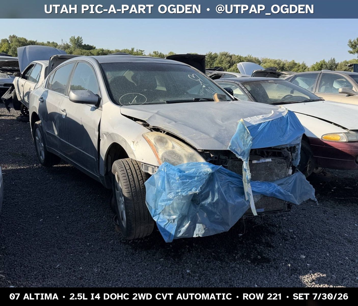 Just In! 2007 Nissan Altima Parts - UTPAP Ogden