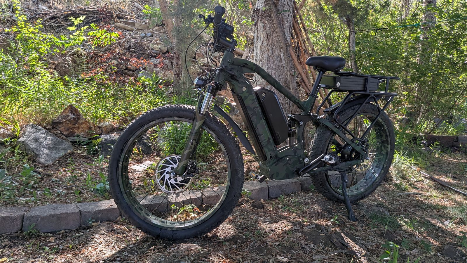 Fat Tire e-Bike Bafang Motor Full Suspension Rear Rack