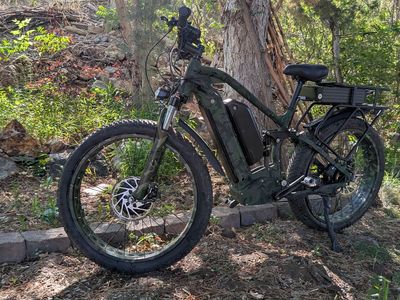 Fat Tire e-Bike Bafang Motor Full Suspension Rear Rack