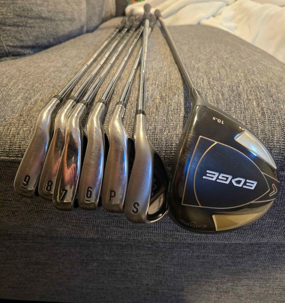 Callaway Edge Irons, Driver with Bag