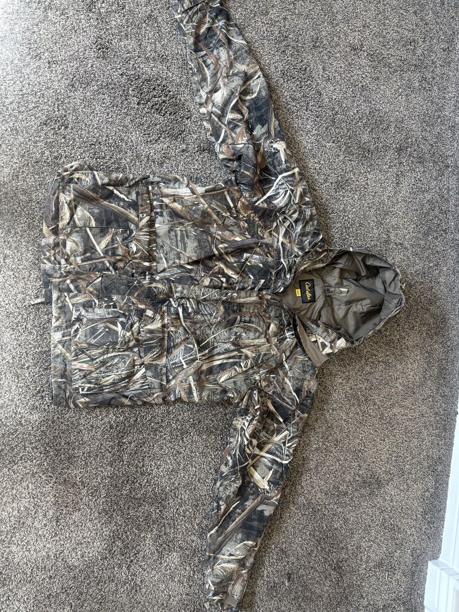 Cabela's XL Realtree Max-5 Camo Insulated Hunting Parka Jacket with Hood