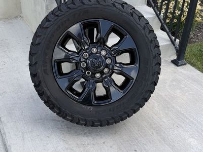 Dodge Ram 3500 Limited Rims and Tires 285/60R20 Load E Like new