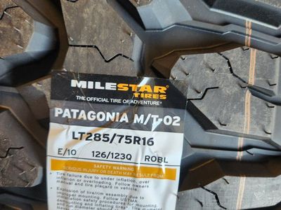 285/75r16 milestar Patagonia mt