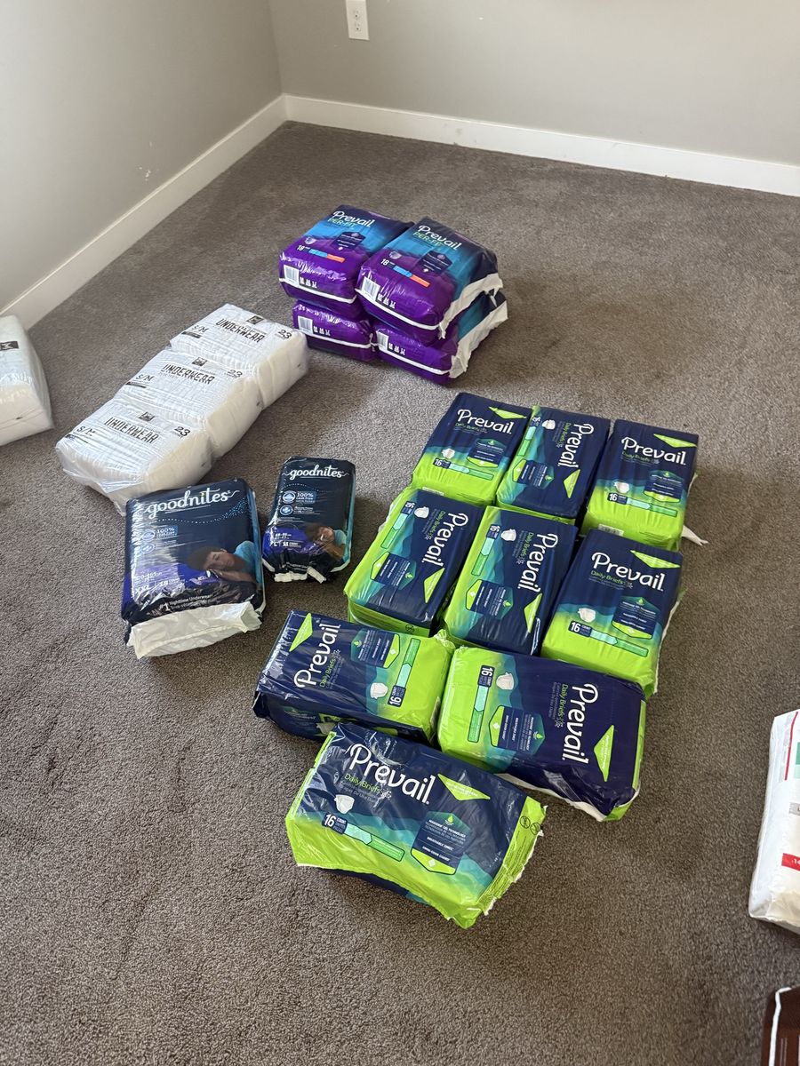 Adult diaper lot 