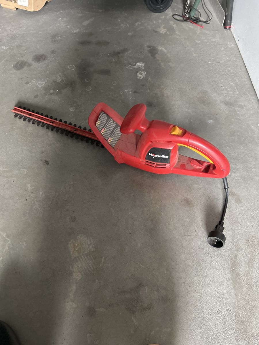 Homelite Electric Hedge Trimmer - Red, Corded, Works Great!