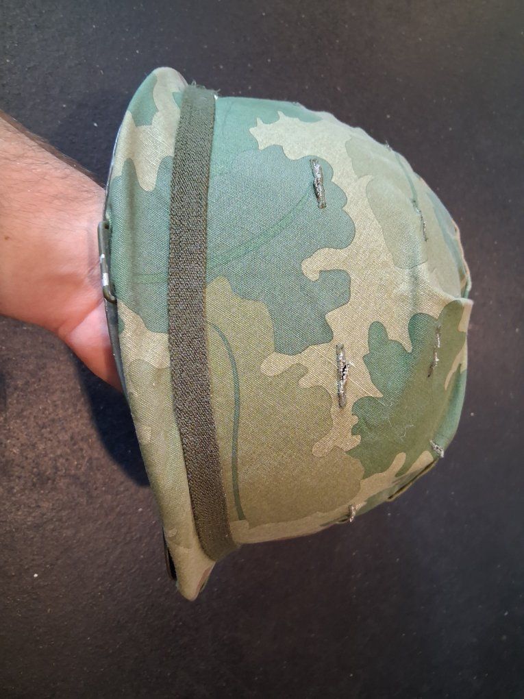 repo US Military M1 Helmet with Camouflage Cover