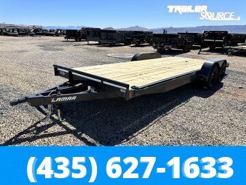 7x20 Lamar CE Flatbed Car Hauler Trailer - 7K GVWR