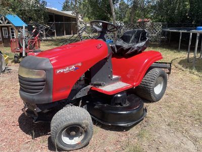 Poulan Pro XT Gear Drive Riding Lawn Mower 42 Inch 18.5 HP