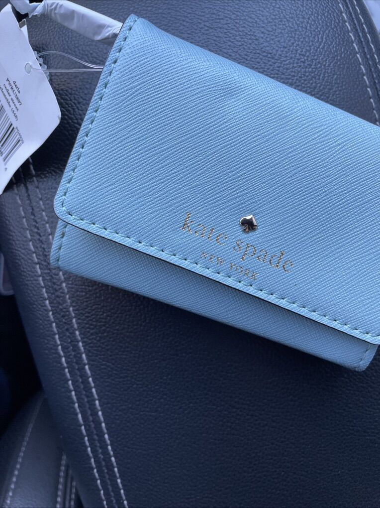 Kate Spade Darla Small BiFold Wallet Light blue