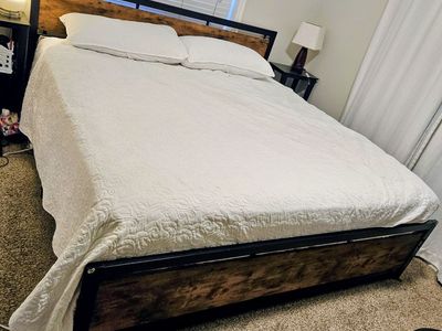 Likimio King size platform bedframe $99 OBO