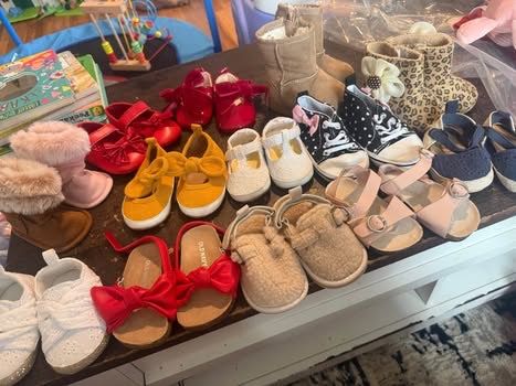 Baby Girl Shoes - 0-3 And 3-6m