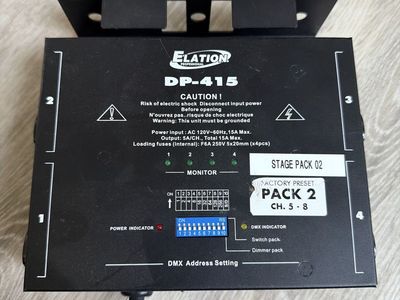 Elation Professional DP-415 DMX Dimmer Switch Pack - Stage Lighting Controller