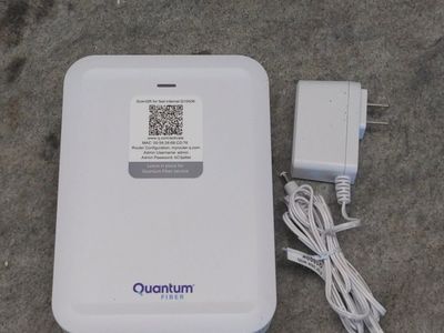 Quantum Fiber C6000 Router Modem WiFi Gateway with Power Adapter - Quantum Fiber Service