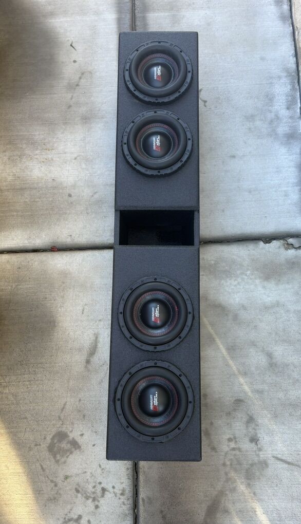 4 Cerwin-vega Subwoofers Custom Mounted