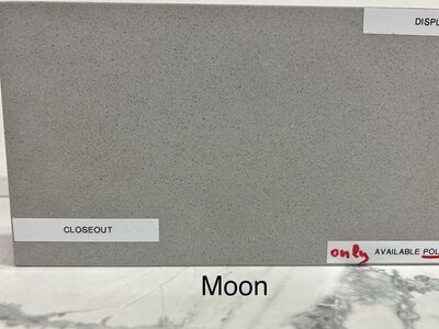 Moon Quartz, 3cm, (131x64) Closeout Single Slab, Granite Marble Quartz Quartzite Counters Countertops on Cabinets