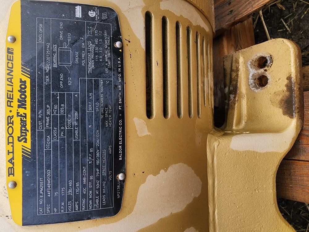 irrigation pump 75hp