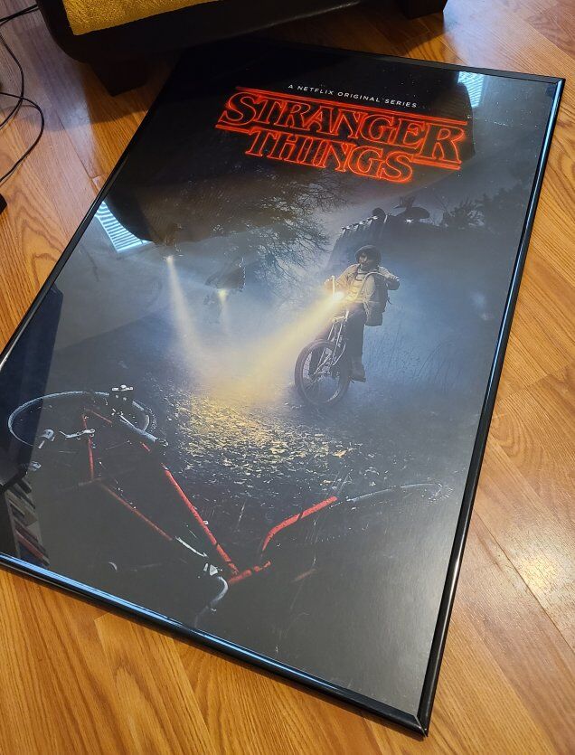 Stranger Things poster w/ frame