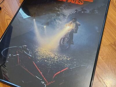 Stranger Things poster w/ frame