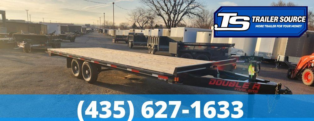 8.5x24 Double A Pro Series HB Deckover Equipment Trailer - 15.4K GVWR -