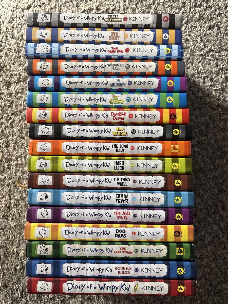 Diary of a Wimpy Kid Book Series 1-17 by Jeff Kinney - Complete Set