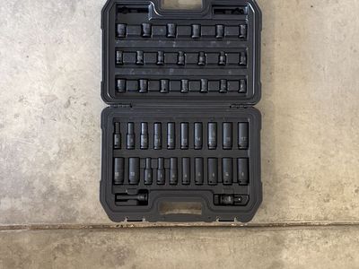DeWalt 3/8" Drive Impact Socket Set 42 piece standard and metric shallow and deep sockets