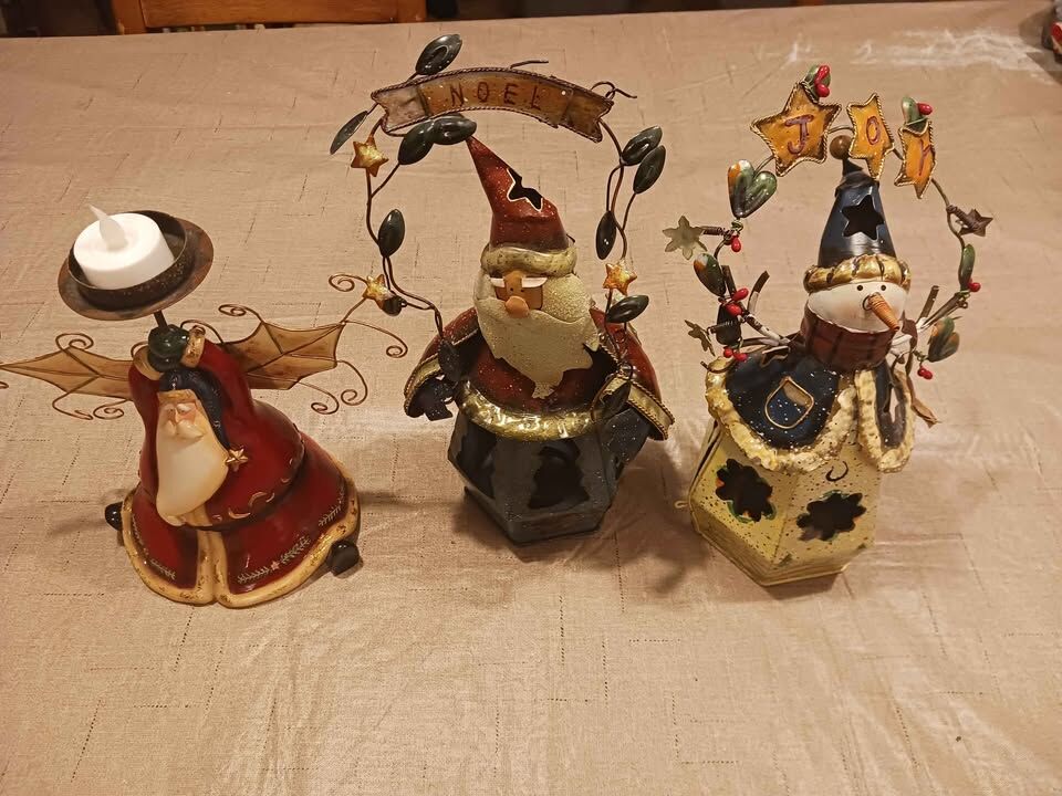 Christmas tea light candle holders