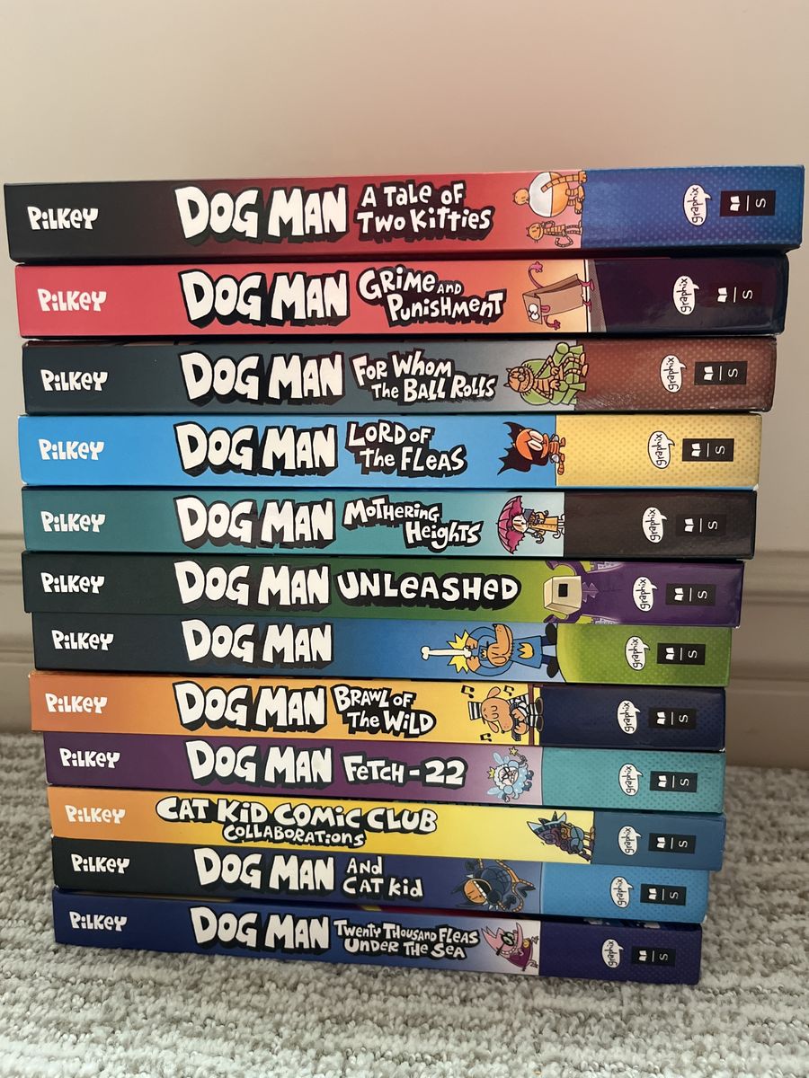 $5 each Dog Man by Dav Pilkey Collection - Graphic Novels - A Tale of Two Kitties, Grime & Punishment