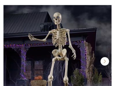 Home Accents Holiday 12 FT Giant-Sized Skelly with LifeEyes LCD Eyes
