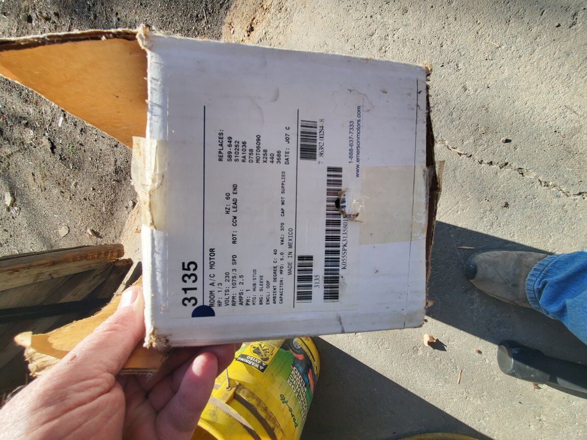 Emerson 3135 electric fan motor