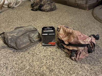 Blackhawk Sportster Serpa Holster $40. 2 Camo Fanny Packs $10 each Hunting/Outdoor Gear