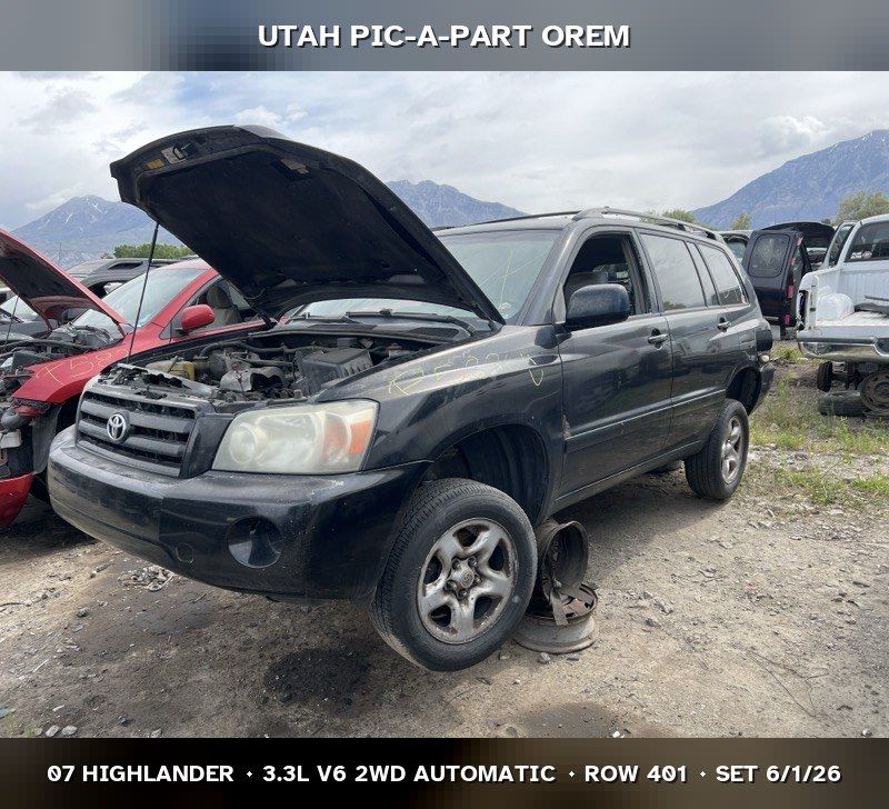 2007 Toyota Highlander Parts - UTPAP Orem