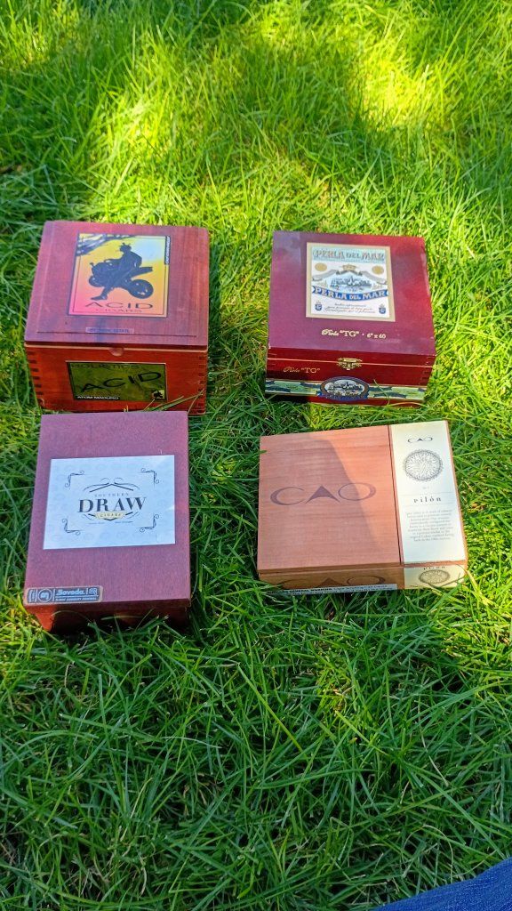 Wooden Cigar Boxes - Perla del Mar, CAO, ACID Cigars, Southern Draw