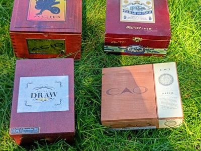 Wooden Cigar Boxes - Perla del Mar, CAO, ACID Cigars, Southern Draw