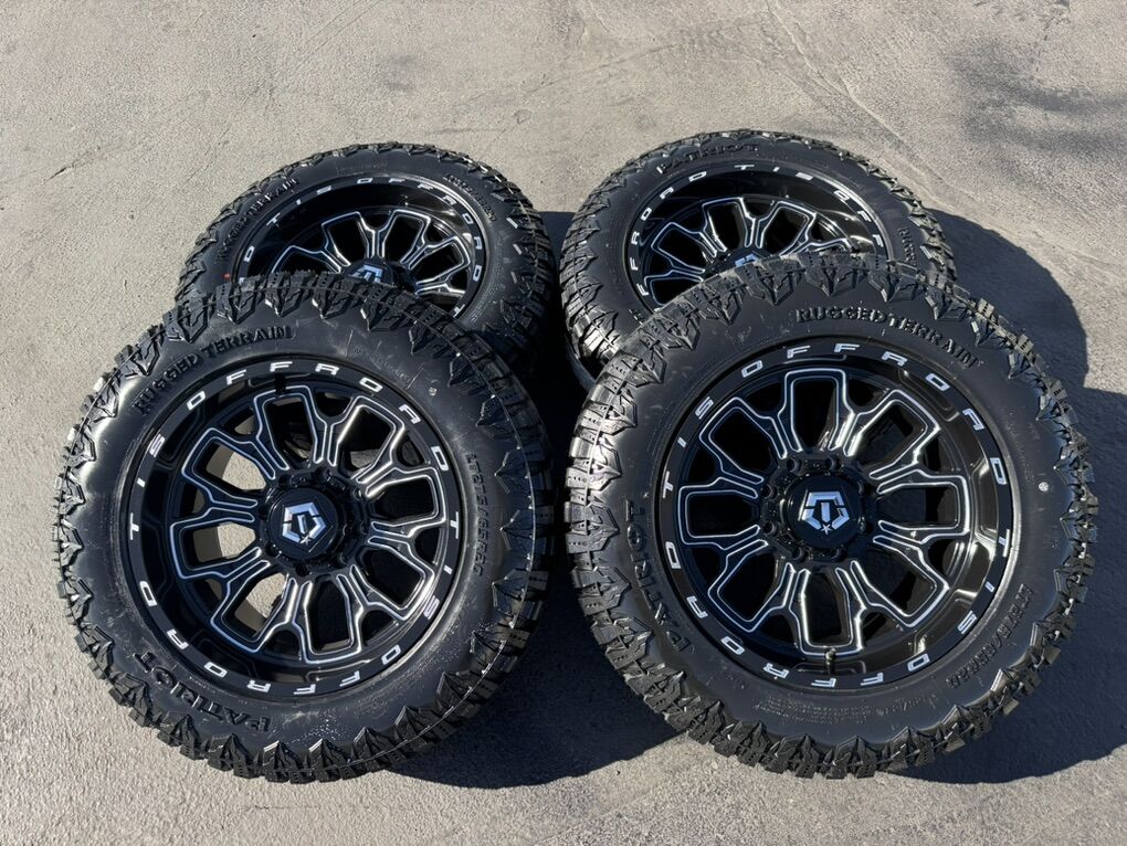 New LT275/65r20 RT TIS 560BM 8x6.5 Ram Chevy GMC 8