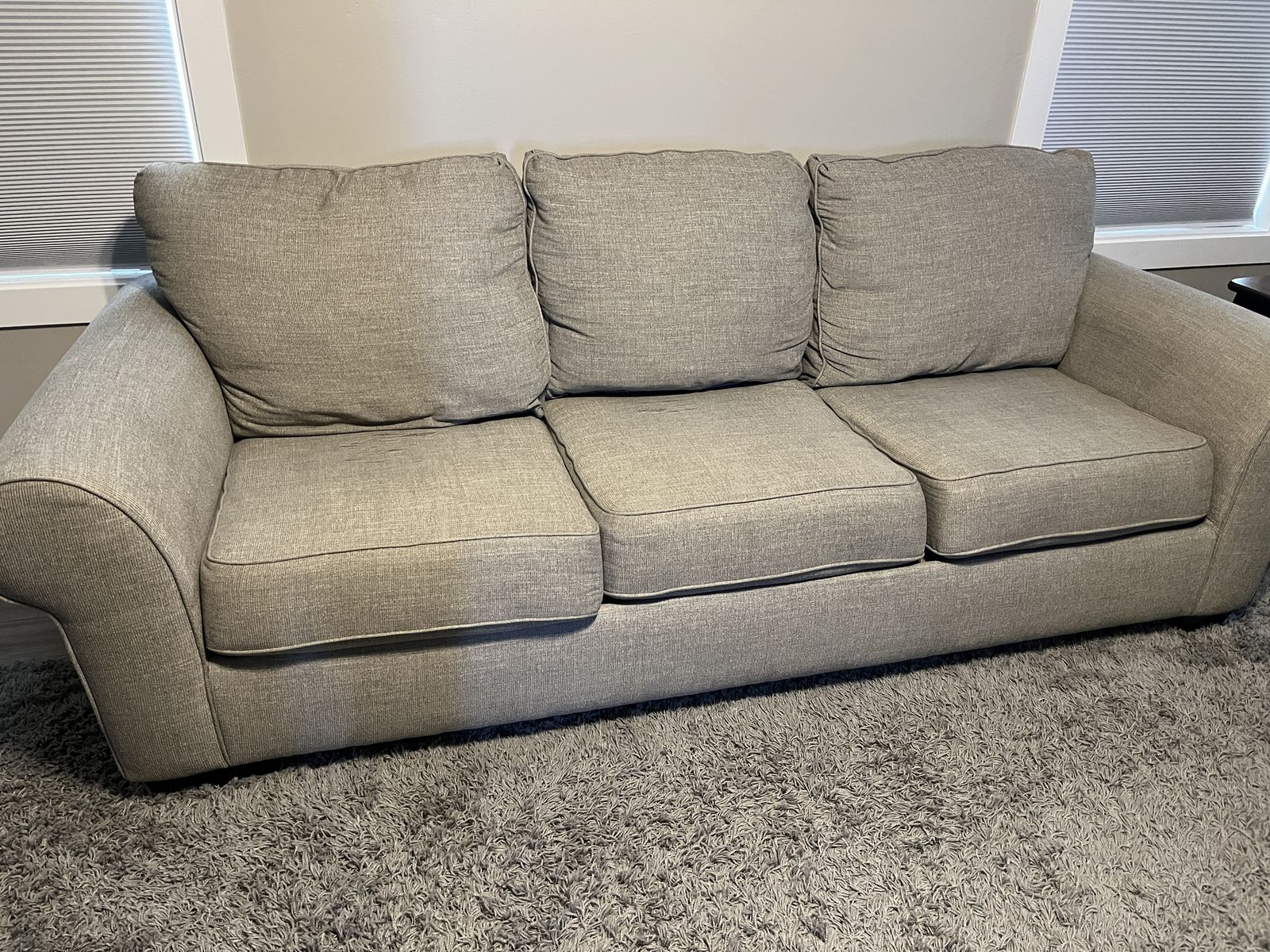 Taupe Colored Sofa (8 1/2 feet long)