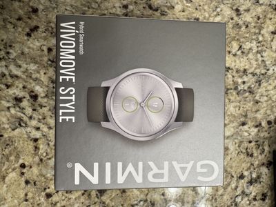 Garmin Vivomove Style Hybrid Smartwatch with Original Box