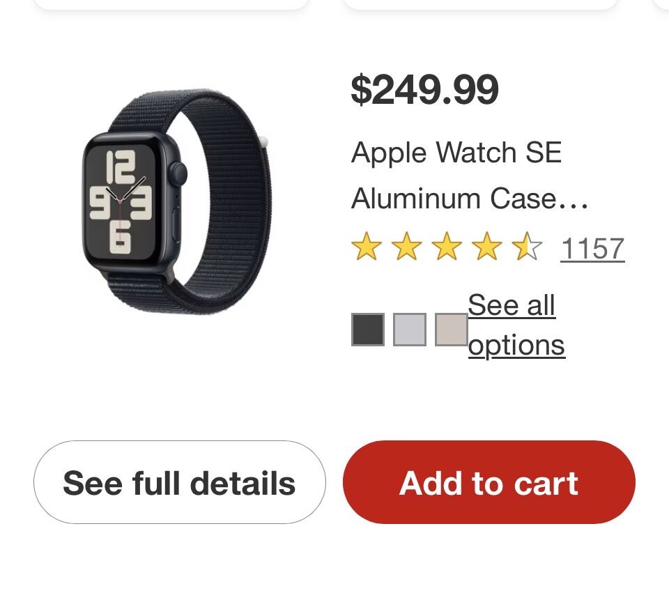 APPLE WATCH SE 2 40 mm MINT CONDITION