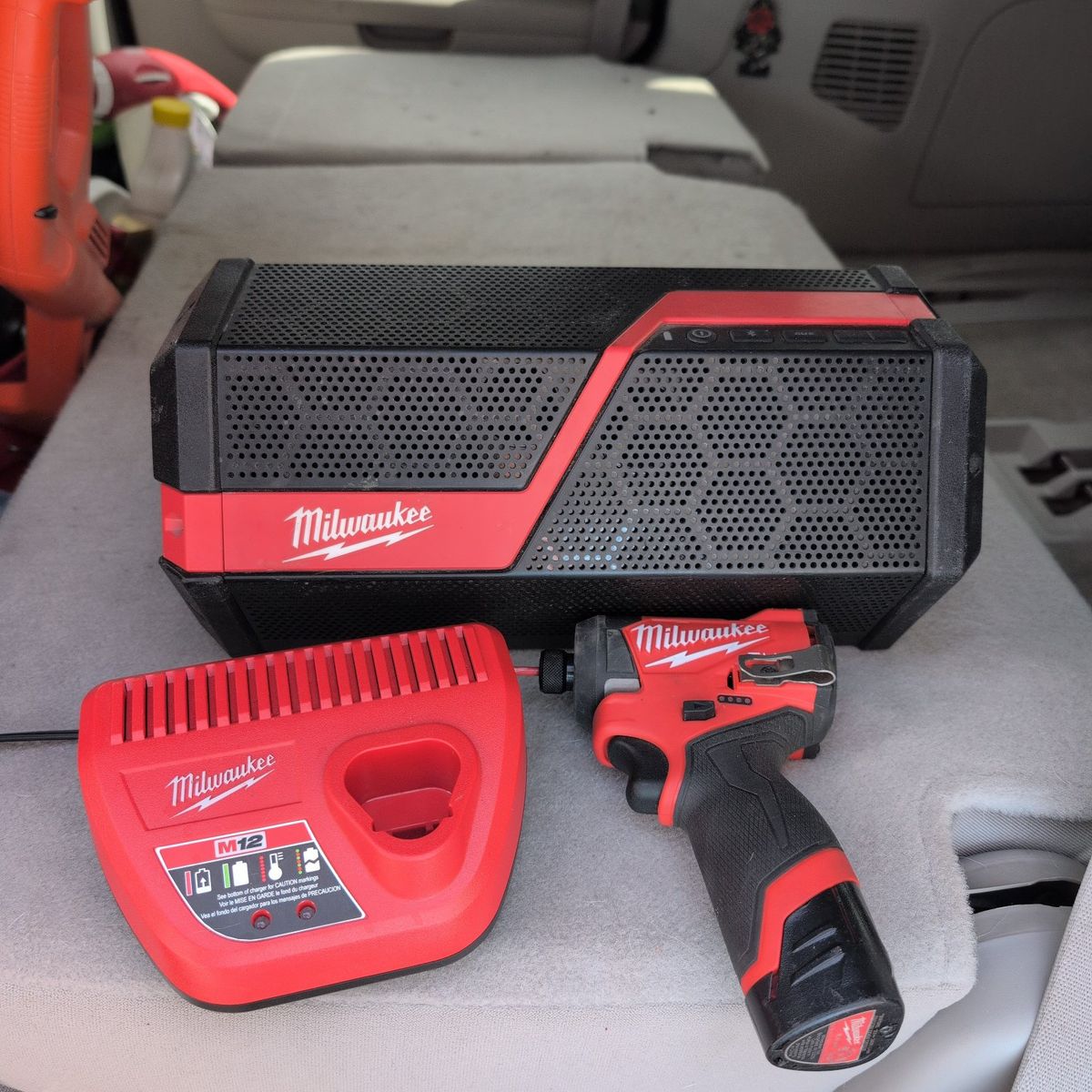 Milwaukee M12 1/4-in impact and Bluetooth speaker