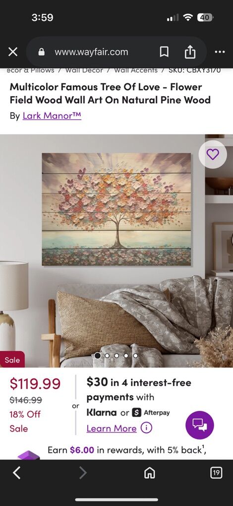 Flower Field Wood Wall Art