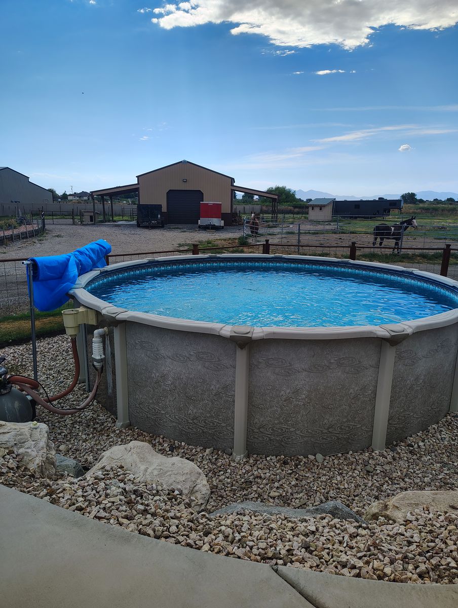 18’ Round Salt Water Above Ground Pool — Backyard Fun Without Taking Out a Second Mortgage