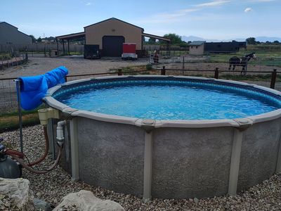 18’ Round Salt Water Above Ground Pool — Backyard Fun Without Taking Out a Second Mortgage