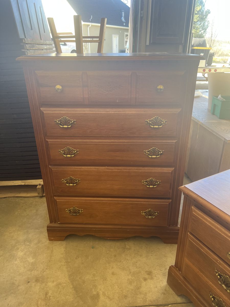 Matching dresser and bed side table