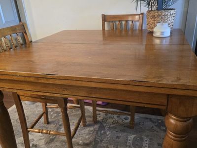 solid oak table