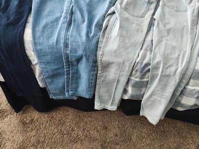 Girls pants size 8, 10 (3 pair) and 12