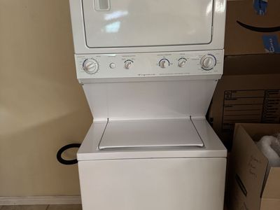 Stacked washer and dryer